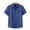 Navy, variant on cfhntfmh Men's Button down Short Sleeve Shirt Cotton Linen Casual Summer Beach Linen Wedding Shirts with Pocket