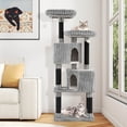 thumbnail image 4 of Costway Large Multi-level Cat Tree with 2 Condos, 2 Perch Beds, Scratching Posts, Balls, 4 of 10