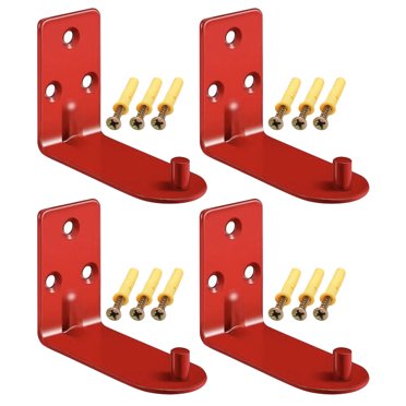 Shisuyan 4pcs Fire Extinguisher Brackets Wall Mount Fire Extinguisher Hooks Heavy Duty Fire Extinguisher Brackets
