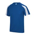 thumbnail image 1 of Just Cool Mens Contrast Cool Sports Plain T-Shirt, 1 of 3