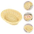 thumbnail image 3 of Snack Woven Basket Imitation Rattan Small Snack Storage Basket Jewelry Storage Basket, 3 of 9