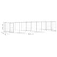 thumbnail image 4 of vidaXL Chenil Extérieur pour Chien Acier Galvanisé 21,78 M2, 4 of 4