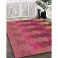 thumbnail image 3 of Ahgly Tapis Rectangulaire Lavable en Machine Intérieur Transitionnel Rouge Cramoisi, 8 Pieds x 10 Pieds, 3 of 7