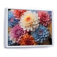 thumbnail image 2 of Designart Chrysanthemums framed wall art decor, Chrysanthemums framed wall Art, Chrysanthemums Vibrant composition I , Multi-Color Traditional White Framed Wall Art, White Color Frame, 2 of 5