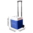 thumbnail image 3 of BKER Glacière Coffre à Glace Dure avec Roues et Poignée, Glacières Portatives à Roulettes en Plastique pour Garder les Aliments Frais Ou les Boissons, Contenant Isolé, Rangement Extérieur Classique, 3 of 7