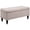 Beige, variant on HOMCOM Storage Ottoman, Linen Fabric End of Bed Bench