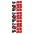thumbnail image 3 of maskred 8x Rouge Durable Réfléchissant Jante Décalcomanies pour la Personnalisation des Pneus de Voiture Résistant aux Intempéries 3Set, 3 of 6