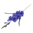thumbnail image 1 of Artificial Gladiolus Flower Artificial Flower Wedding Flower with Stem for Party Blue, 1 of 9
