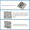 thumbnail image 3 of Pack of 2 Yacht Deck Door RV Hinge Stainless Hinges Replacing Part Window Hardware Repairing Accessory Boat Canoe Large, 3 of 9