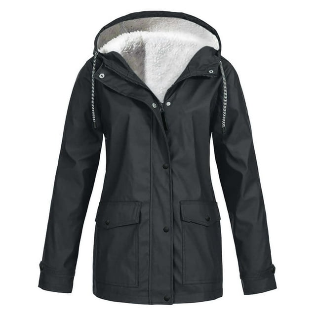 Spring Military Full-Zip Removable Hooded Cotton Mid-Long Parka Jacket Coat for Women