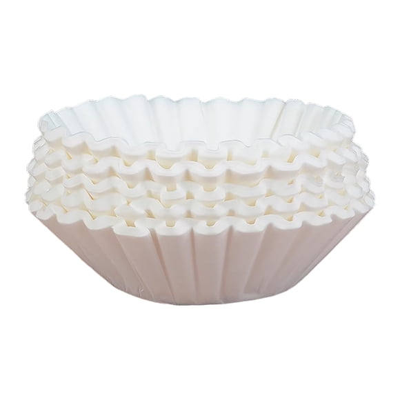 YWIYIUD 100PCS 12Cup White Commercial Coffee Filter Paper Large Coffee Filters Thicken Natural Coffee FilterBasket Compatible with Coffee Machines for Convenient Brewing Experience
