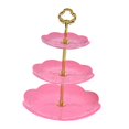 thumbnail image 2 of Cake Rack 3 Tiers Serving Tray Decor Decorative Wedding Party Décor Fruit Snack Plates Cup Cake Stand for Parties Celebration D, 2 of 8
