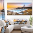 thumbnail image 1 of Phare sur Beau Bord de Mer - Art Mural sur Toile, 1 of 3