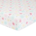 thumbnail image 1 of Gerber Organic Fitted Crib Sheet, Flowers and Hearts, 1 of 3