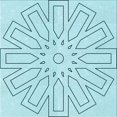 thumbnail image 1 of Ahgly Company Machine Washable Indoor Square Transitional Electric Blue Area Rugs, 8' Square, 1 of 7