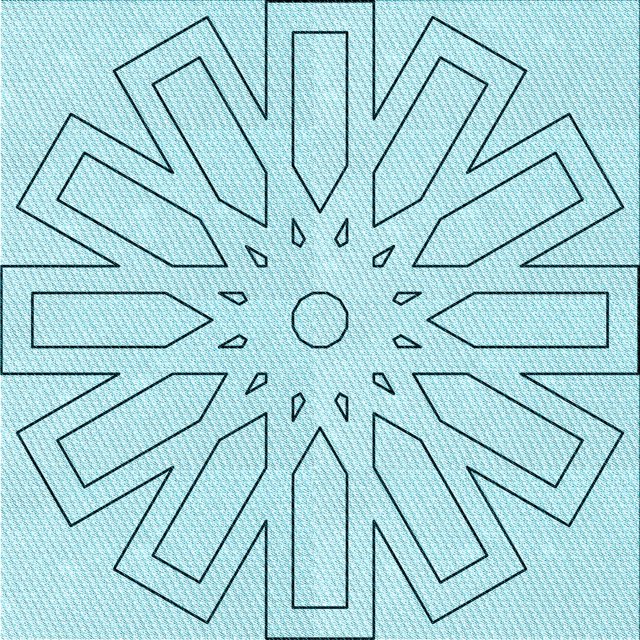 Ahgly Company Machine Washable Indoor Square Transitional Electric Blue Area Rugs, 8' Square