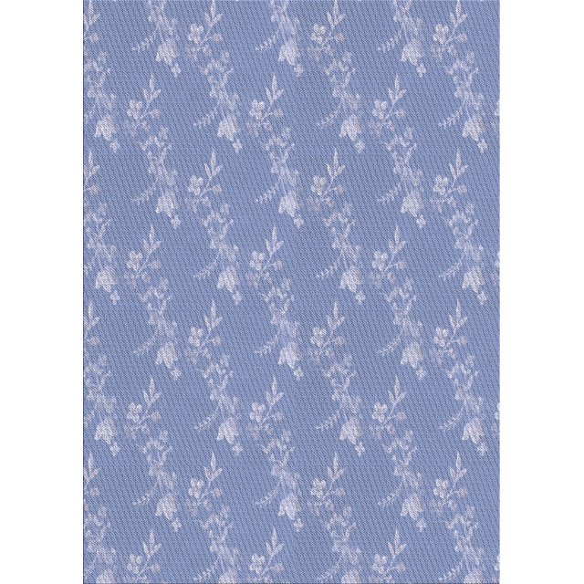 Ahgly Company Tapis d'Intérieur Lavable en Machine Rectangle Transitionnel Jeans Bleu, 8 Pieds x 12 Pieds