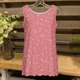 thumbnail image 4 of Liquidation Staron Débardeurs pour Femmes Coupe Ample Basiques Tendance Chandails Col Rond Décontractés Doux Sans Manches Boho à Fleurs Printemps Été Débardeurs Blouses Fluides, 4 of 5