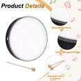 thumbnail image 3 of Uxcell 1 Pcs Hand Drum Music Percussion 10 Inch Wood Frame Drum Set with Drum Stick Musical Instrument for Musical Education Home Party Performance Supplies (Black), 3 of 6