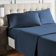 thumbnail image 4 of Hotel Style 4-Piece 600 Thread Count Navy Egyptian Cotton Adult Bed Sheet Set, Queen - Deep Pocket, 4 of 5