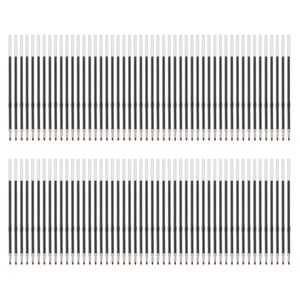Uxcell 100Pcs Retractable Ballpoint Pen Refills, 1.0 mm Black Ink Medium Point Refill for Gel Liquid Gel Pen