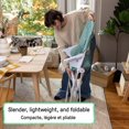 thumbnail image 4 of ITY by Ingenuity Sun Valley Compact Folding High Chair - Teal, 4 of 9