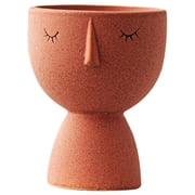Ceramic Planter Pot Small Desktop Flower Planter Ceramic Plant Pot Abstract Flower Pot