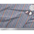 thumbnail image 2 of Soimoi Polyester Crepe Fabric Vertical Stripe Print Fabric by The Yard 52 Inch Wide, 2 of 5