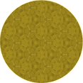 thumbnail image 1 of Ahgly Company Tapis d'Intérieur Lavable en Machine Carré Jaune Transitionnel, 3 Pieds Carré, 1 of 7