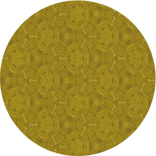 Ahgly Company Tapis d'Intérieur Lavable en Machine Carré Jaune Transitionnel, 3 Pieds Carré