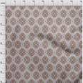 thumbnail image 3 of oneOone Tissu Lycra Polyester Diamant & Tourbillon Tissu Imprimé Ikat BTY 56 Pouces de Large, 3 of 4