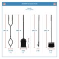 thumbnail image 4 of Minuteman International Neoclassic Outils de Foyer, Chrome Poli et Noir, 4 of 5