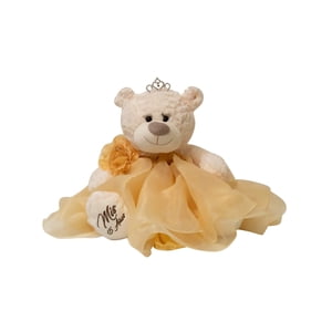 Kinnex collections par Amanda 20 Quince Anos Quinceanera Dernière poupée ours en peluche avec robe (pièce centrale) or B16831-6