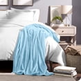 thumbnail image 5 of Bare Home Microplush Fleece Blanket - 300 GSM - Fuzzy Microfleece - Soft & Plush - King, Light Blue, 5 of 5