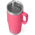 thumbnail image 1 of YETI Rambler Tasse en Paille 25 oz, Isolée sous Vide, Acier Inoxydable, Rose Tropical, 1 of 8