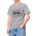 thumbnail image 2 of Toddler Boys Summer Tops Tees Short Sleeve Rugby Football Letter Prints T Shirt Fans Gift Spring Shirts For Boy 6-7T, 2 of 4