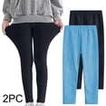 thumbnail image 2 of Timegard Girls Clothes 2pc Slim Fitting Pants Lightweight Solid Color Everyday Casual Stretch Leggings, 2 of 8