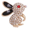 thumbnail image 1 of Shisuyan Full Diamond Rabbit Brooch Alloy Breastpin Clothes Accessory Lady Breastpin, 1 of 8