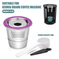 thumbnail image 2 of Tasse K Réutilisable en Acier Inoxydable pour Bureau, Capsules de Café, Filtre de Dosette de Café avec Brosse et Cuillère pour Keurig, 2 of 8
