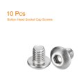 thumbnail image 3 of Unique Bargains #10-32x1/4' Button Head Socket Cap Screws, 10 Pack 304 Stainless Steel Screws, 3 of 4