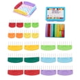 thumbnail image 1 of 20 Pcs Knit Blocker Combs, Color Knit Blockers Combs for Blocking, Rainbow Knitting Blockers Pins for Blocking Mats Knitting Pins Kit Knitting Tools, Multi Colors, 1 of 7