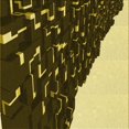 thumbnail image 1 of Ahgly Company Machine Washable Indoor Square Transitional Black Brown Area Rugs, 4' Square, 1 of 7