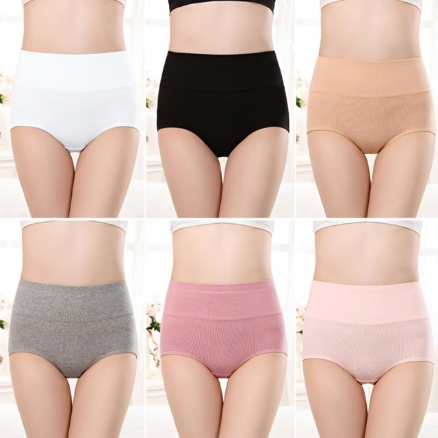 Soki Womens Underwear Multiple Cotton High Rise Briefs 6PC on Clearance