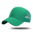 thumbnail image 2 of Aocisk Structured Trucker Baseball Cap Adjustable Six Panel Design Bulk Pack Snapback Hat Green One Size, 2 of 3