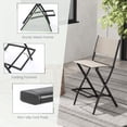 thumbnail image 4 of Topbuy Tabourets de Bar Pliants d'Extérieur - Ensemble de 4, Café, 4 of 6