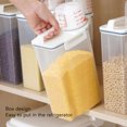 thumbnail image 3 of 2.7L Rice Dispenser Food Container, Airtight Rice Cereal Container, Pet Food Storage with Measuring Cup[white], 3 of 9