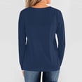 thumbnail image 4 of hotojiny Plus Size Tops for Women Casual Long Sleeve Button Henley Shirts 2025 Spring Soft Loose Solid Color Tunics Tee, 4 of 7