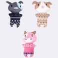 thumbnail image 4 of Jouet Couineur pour Chien Résistant aux Morsures, Forme d'Animal de Dessin Animé, Jouet à Mâcher pour Chiot, Jouet pour Chien Cochon, 4 of 10