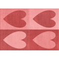 thumbnail image 1 of Ahgly Company Tapis Rectangulaire Lavable en Machine Rouge Rubis Transitionnel, 7 Pieds x 9 Pieds, 1 of 7