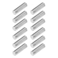 thumbnail image 2 of Electric Guitar Pickup Rods, Pickup Magnet Slug Rod Fine Workmanship Compact Size Glossy Finish Wear Resistant Iron 12PCS  For Stringed Instrument Silver,Gold, 2 of 8